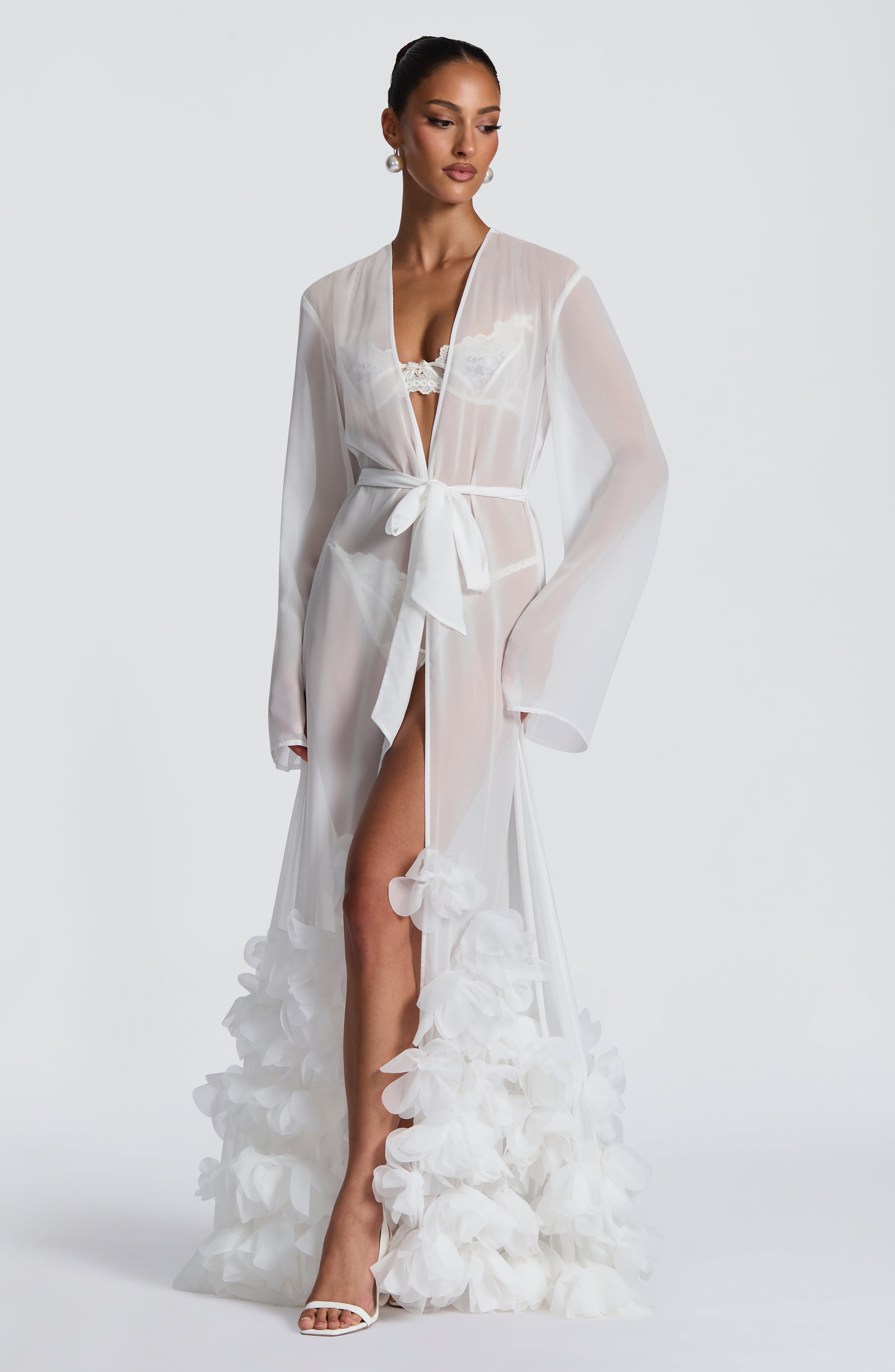 Anwen Dressing Gown - Ivory