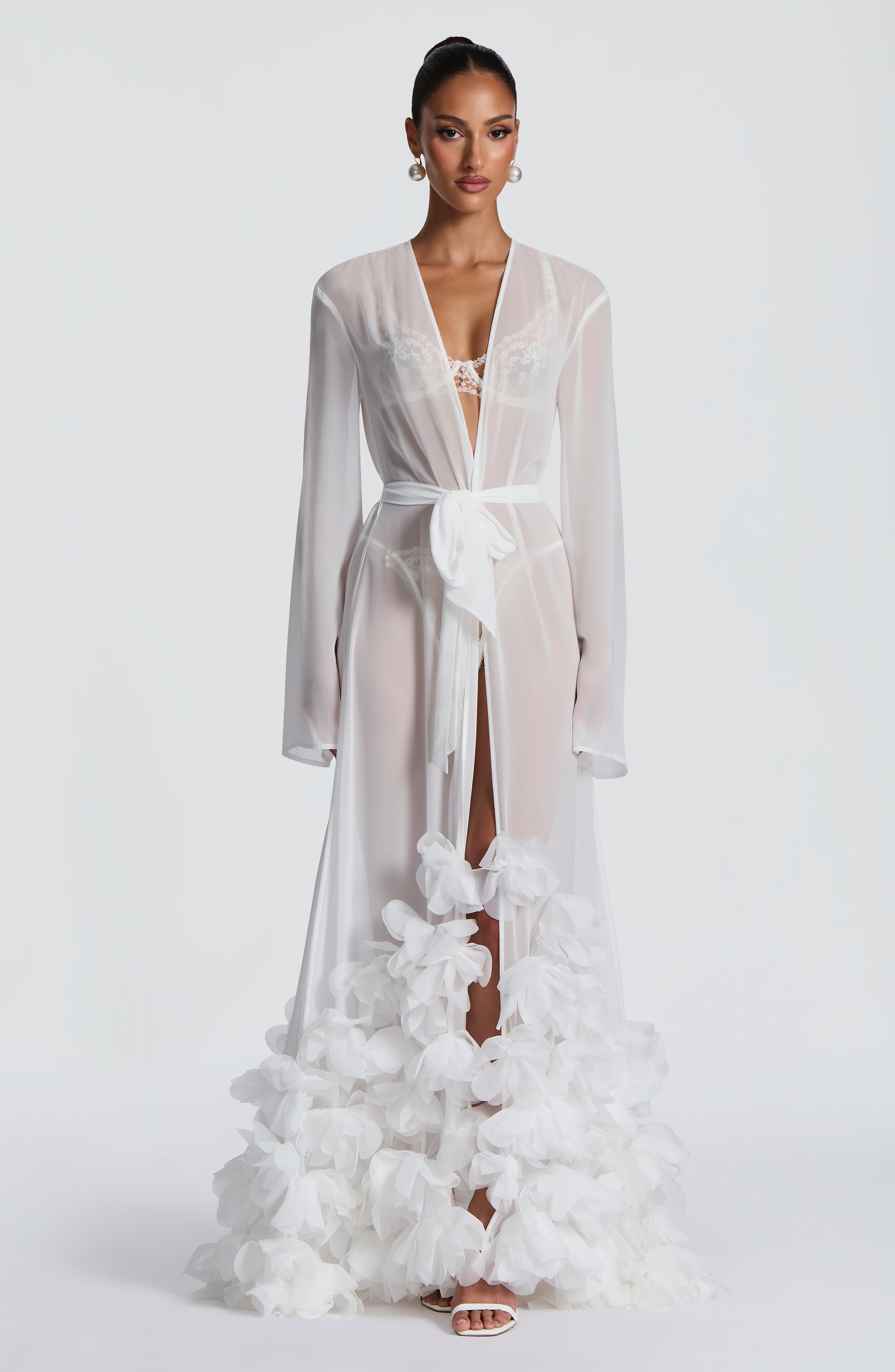 Anwen Dressing Gown - Ivory