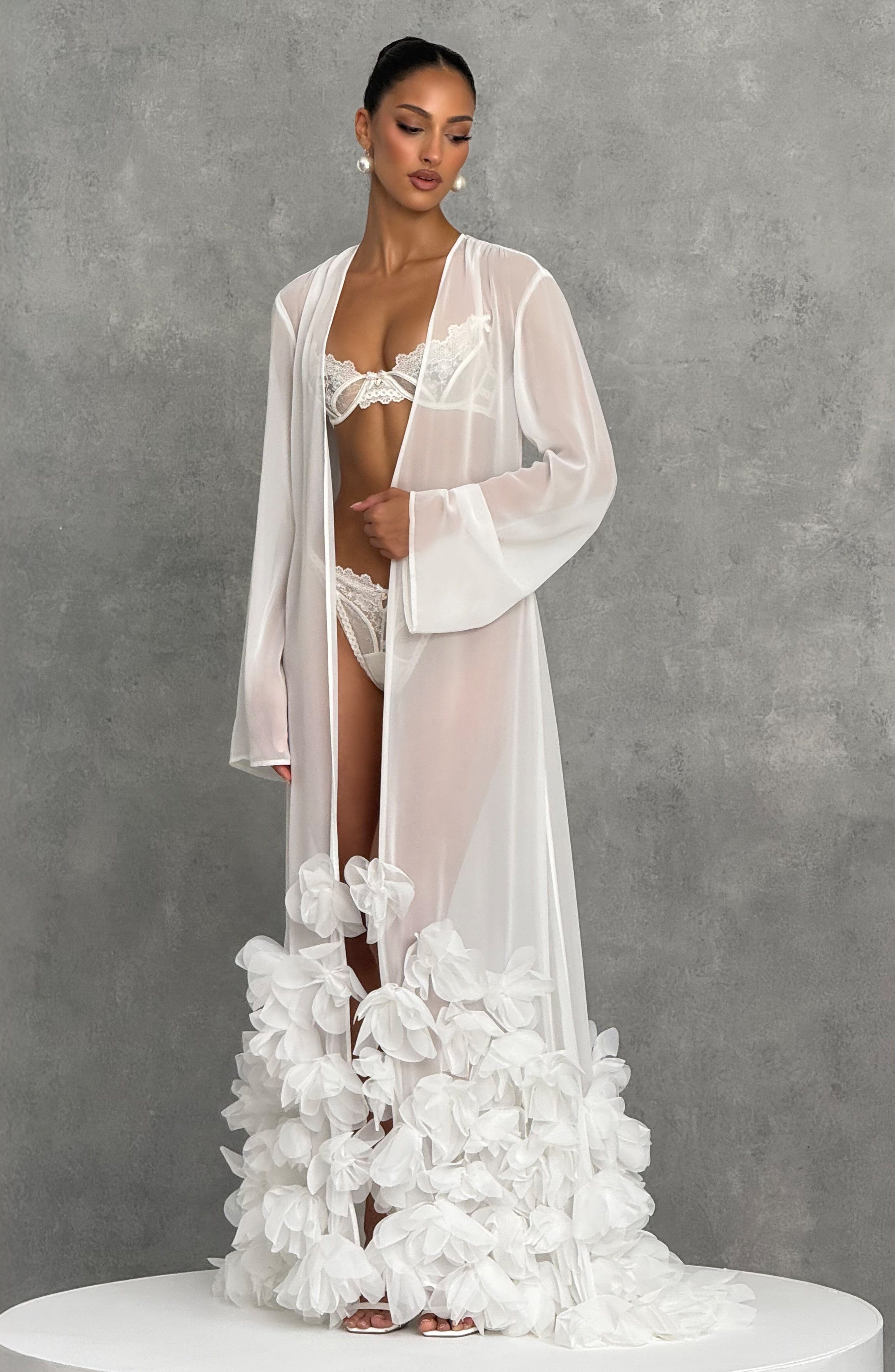 Anwen Dressing Gown - Ivory