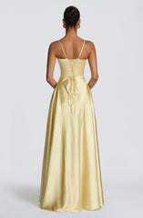 Asterin Maxi Dress - Lemon
