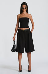 Ausra Bermuda Shorts - Black