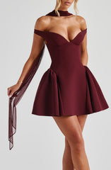 Ayla Scarf - Cherry Lacquer