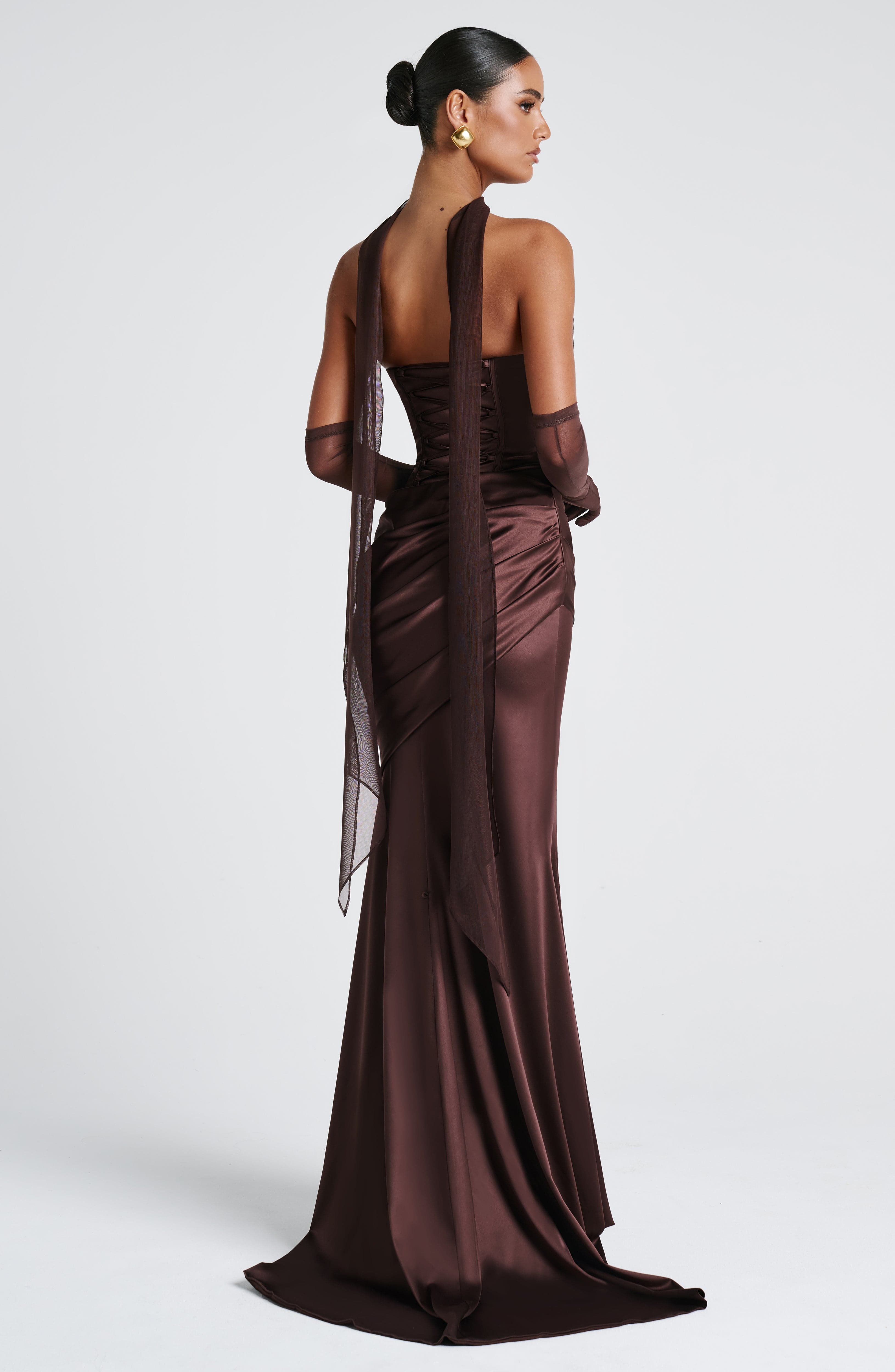 Ayla Scarf - Plum Brown