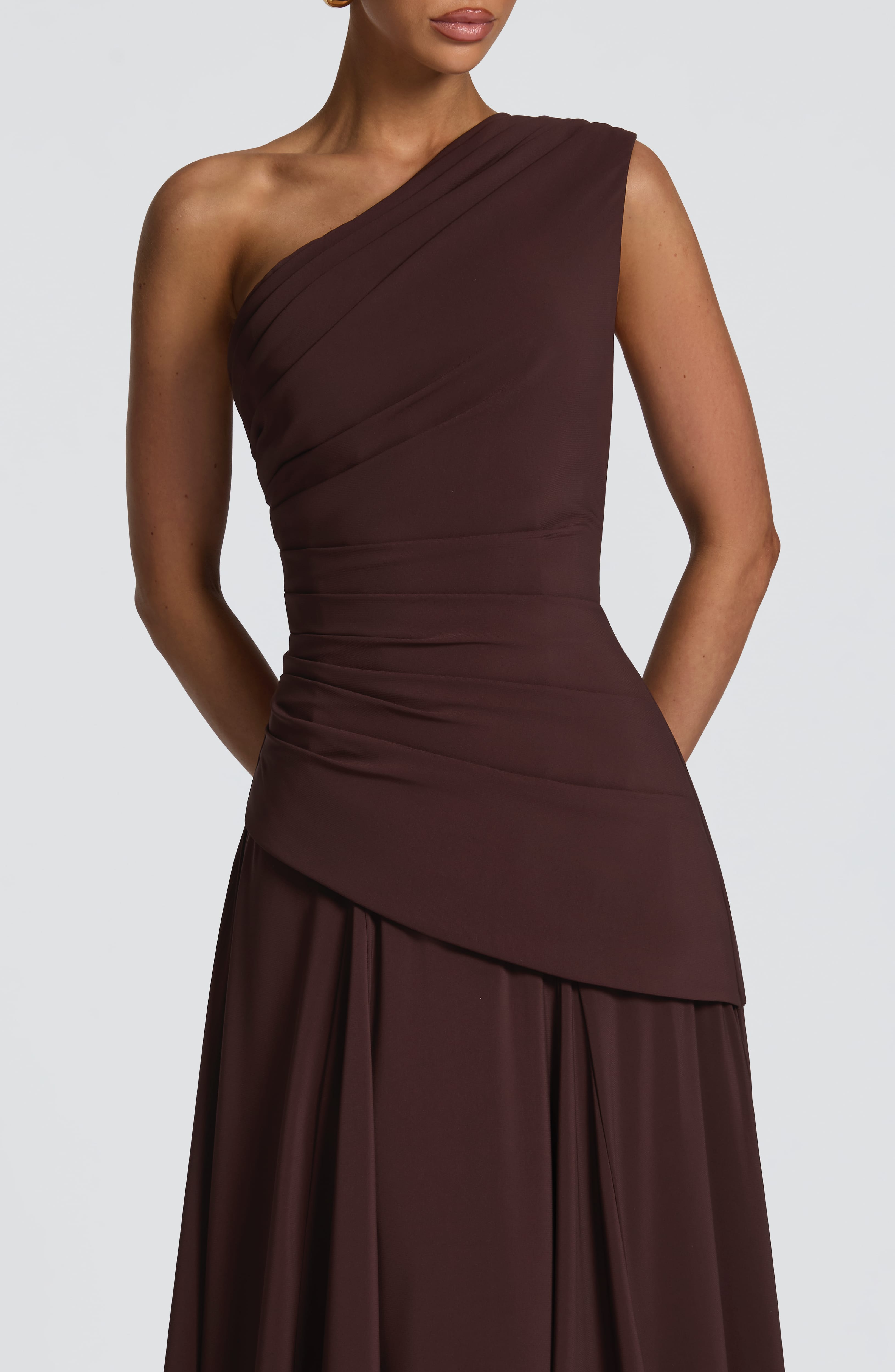 Bianca Maxi Dress - Plum Brown