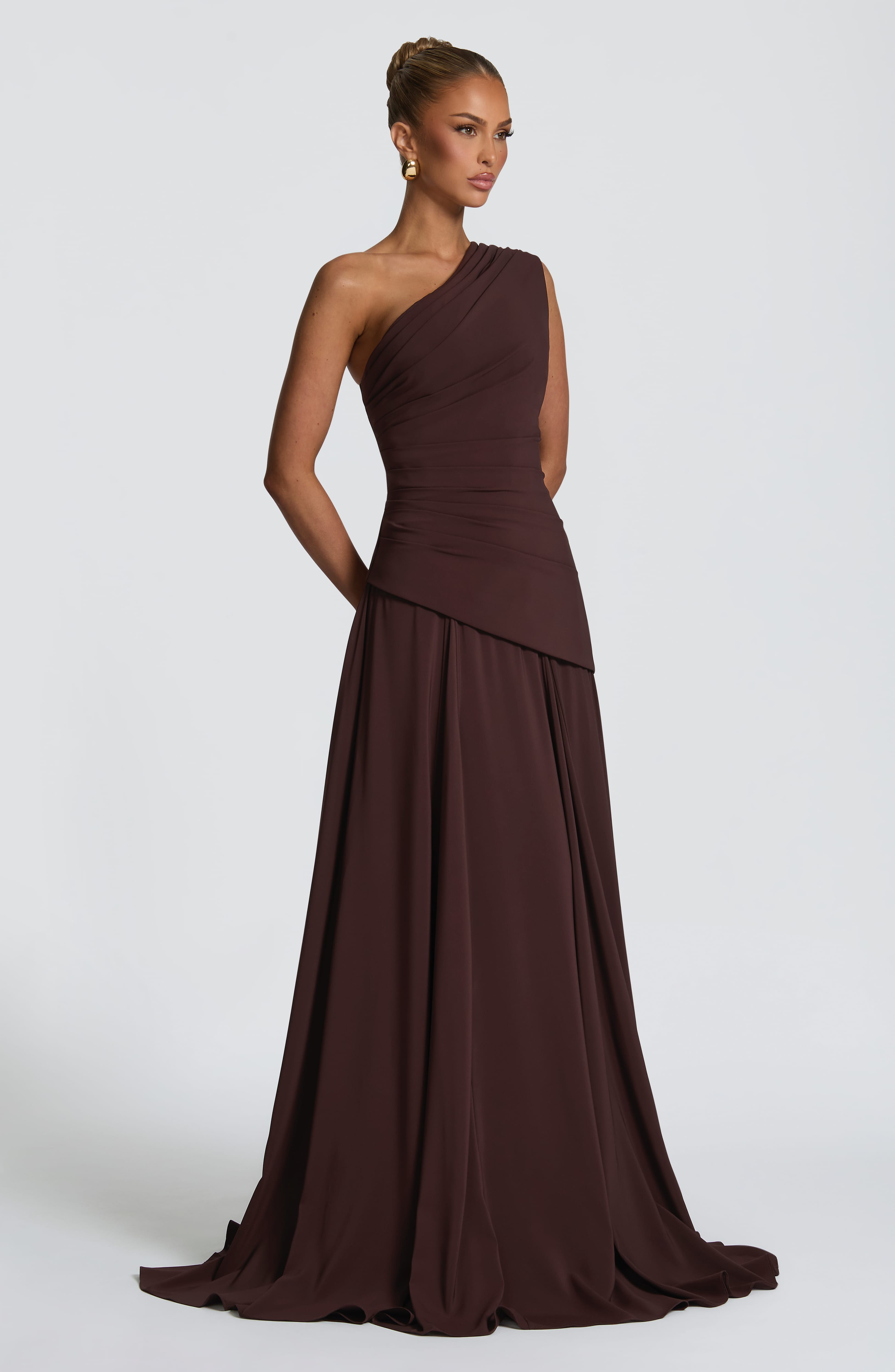 Bianca Maxi Dress - Plum Brown