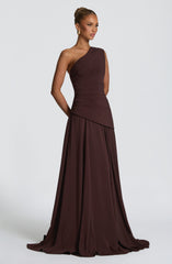 Bianca Maxi Dress - Plum Brown