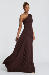 Bianca Maxi Dress - Plum Brown