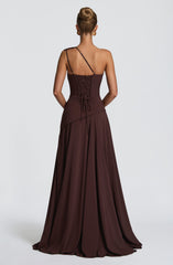 Bianca Maxi Dress - Plum Brown