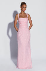 Calanthe Maxi Dress - Blush Sparkle