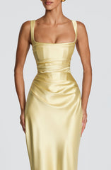 Calanthe Maxi Dress - Lemon