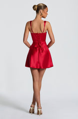 Calanthe Mini Dress - Red