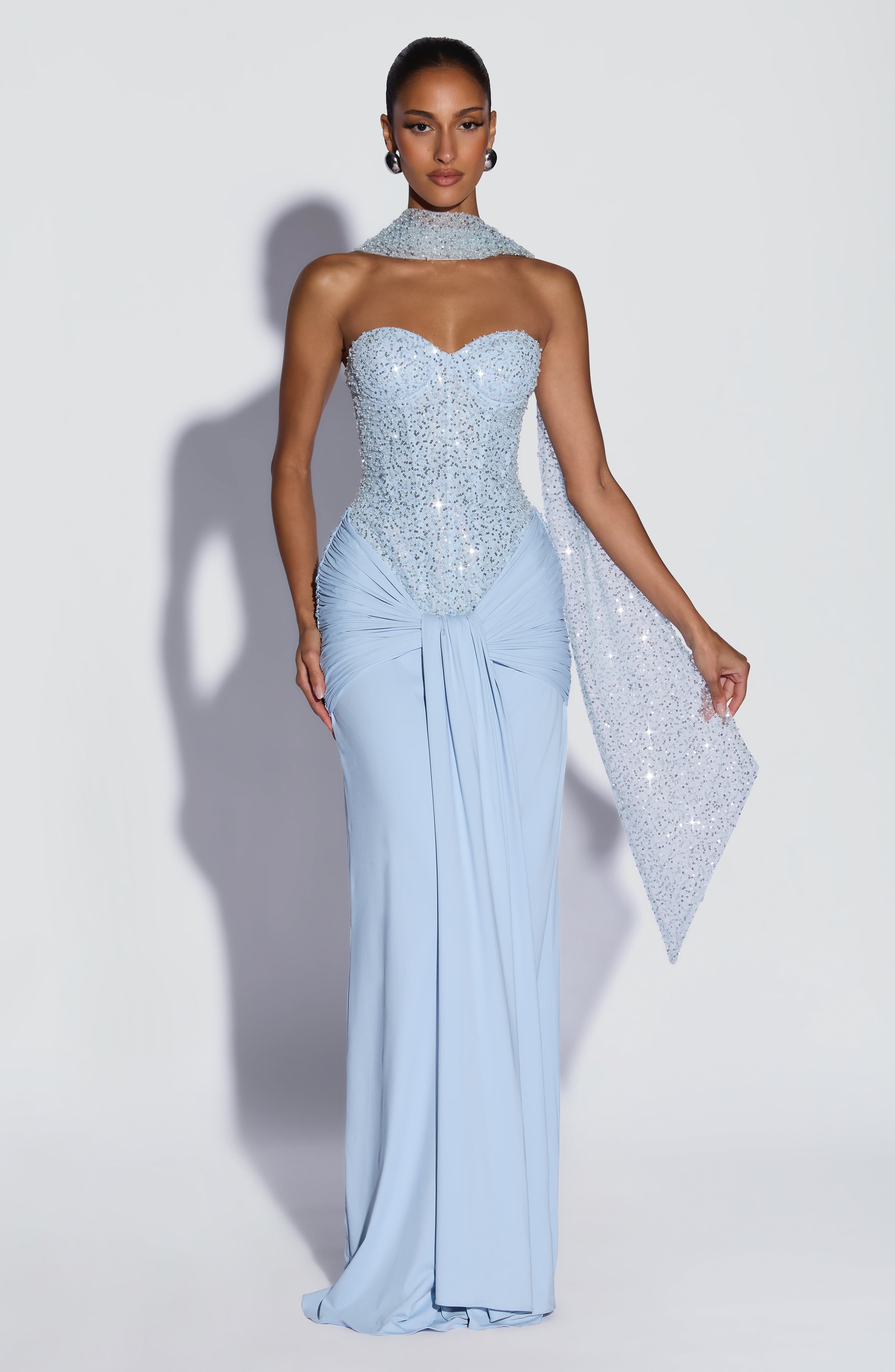 Carina Maxi Dress - Glacier Blue