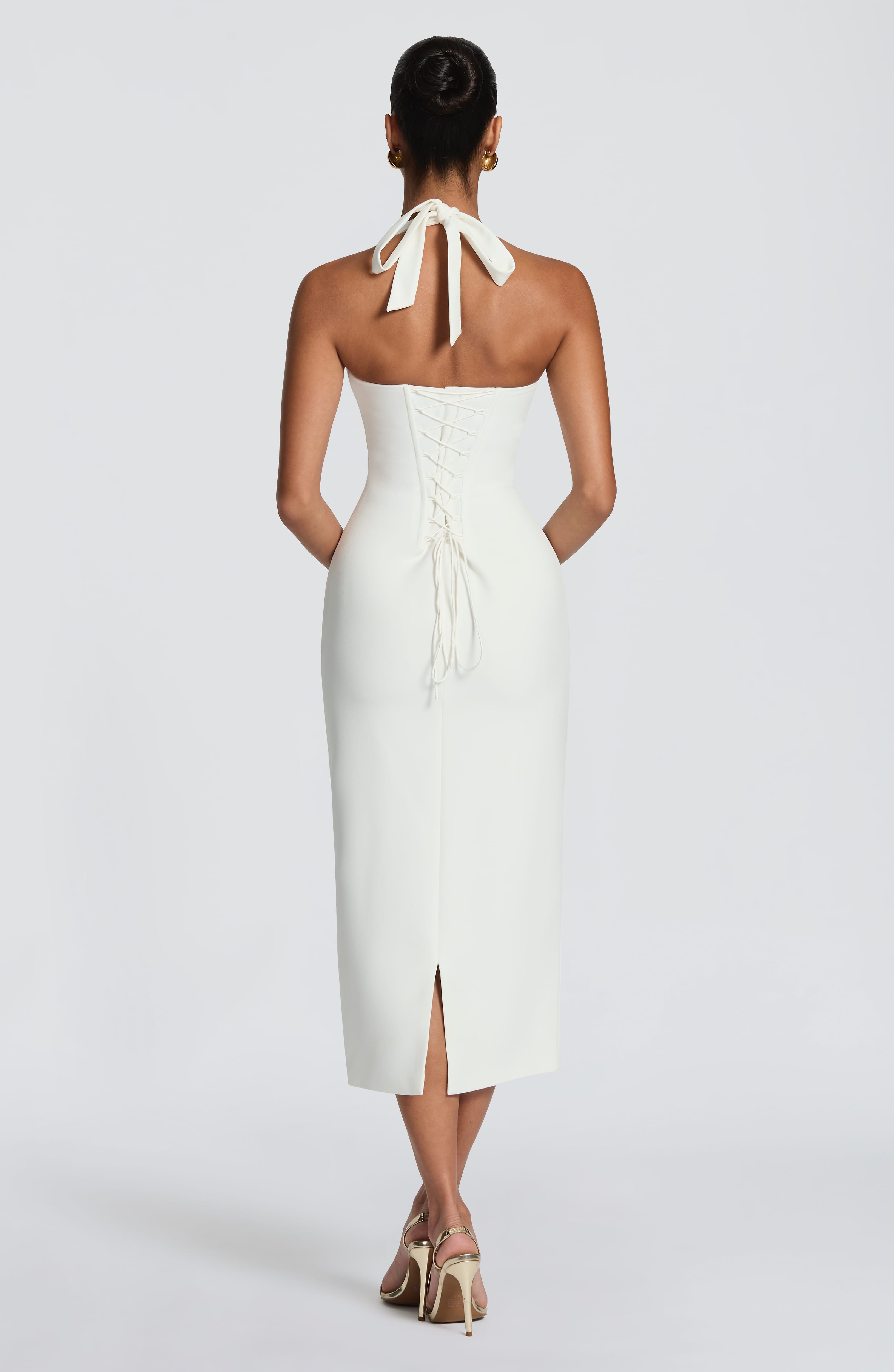 Cassia Midi Dress - Ivory