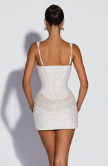 Christabel Mini Dress - Ivory Sparkle