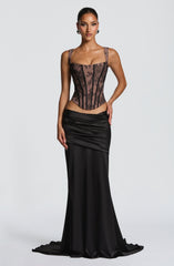 Claudette Maxi Skirt - Black