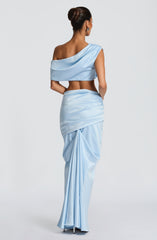 Claudette Maxi Skirt - Glacier Blue