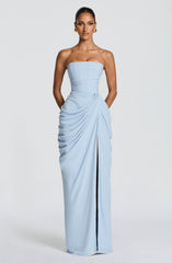 Cyra Maxi Dress - Glacier Blue