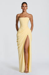 Cyra Maxi Dress - Lemon