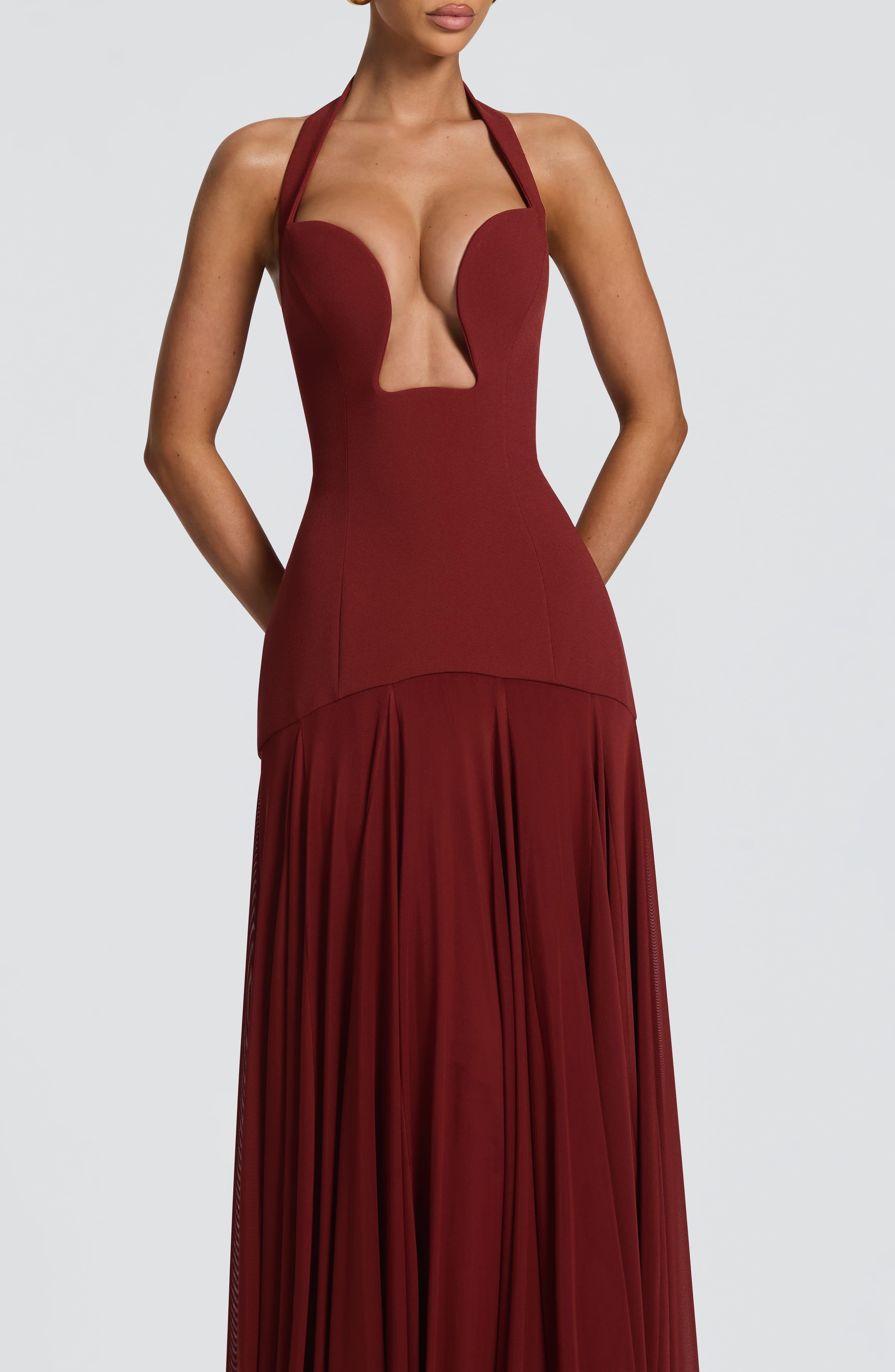 Cyrene Maxi Dress - Deep Rust