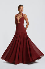 Cyrene Maxi Dress - Deep Rust