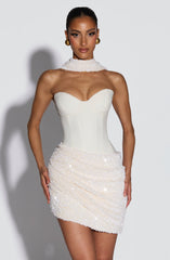 Denise Mini Dress - Ivory