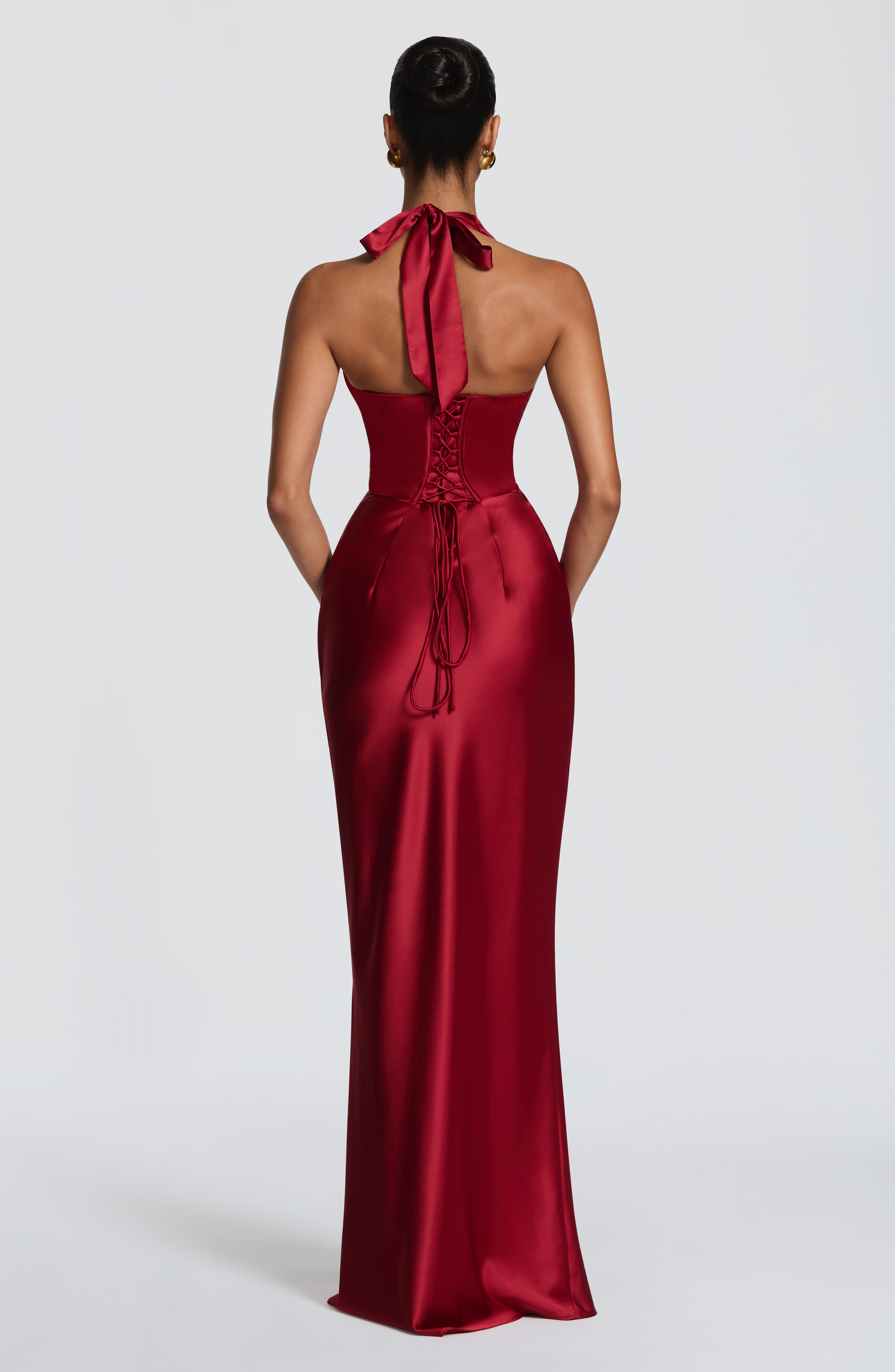 Elowen Maxi Dress - Deep Red