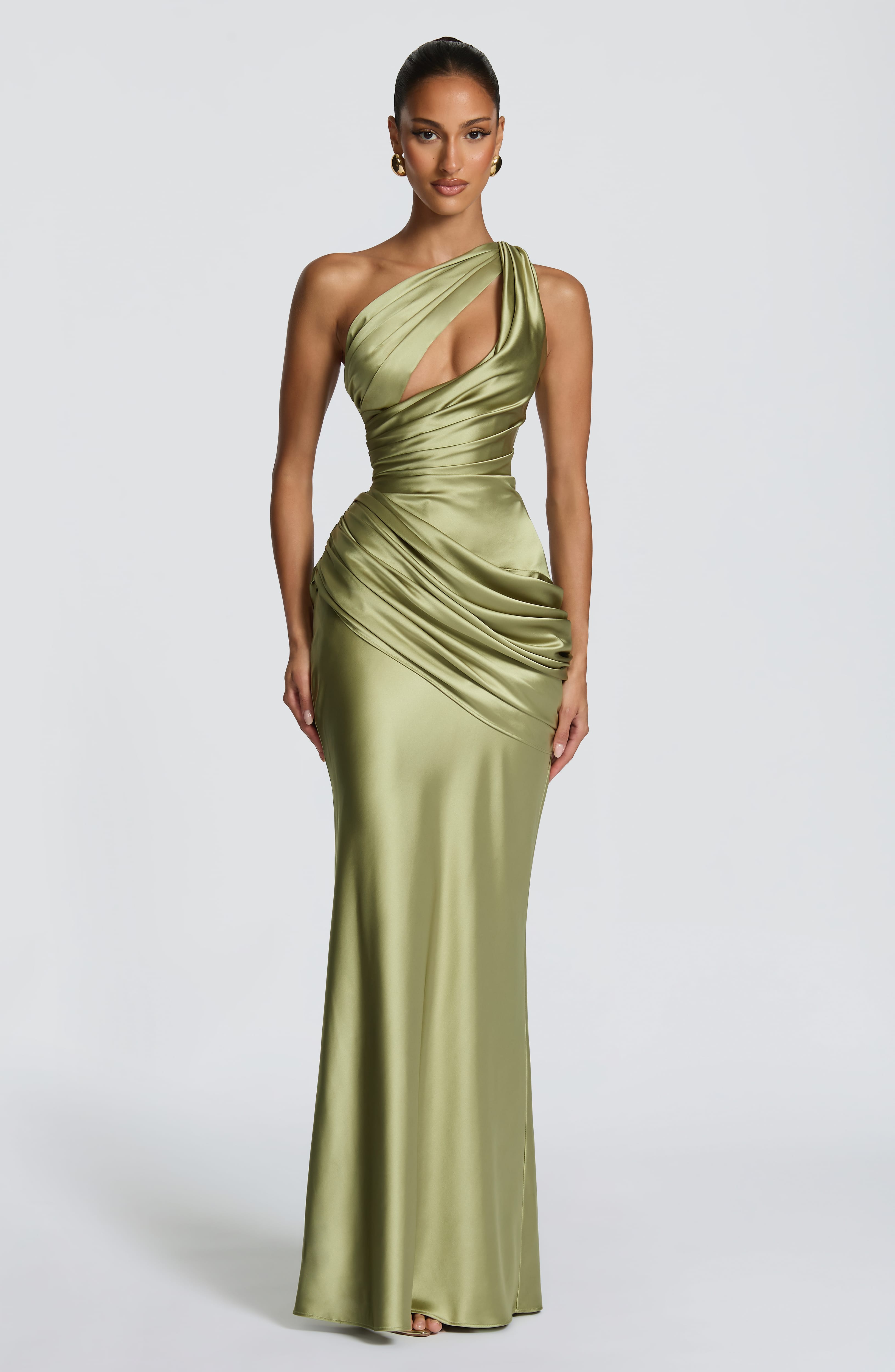Emina Maxi Dress - Light Olive