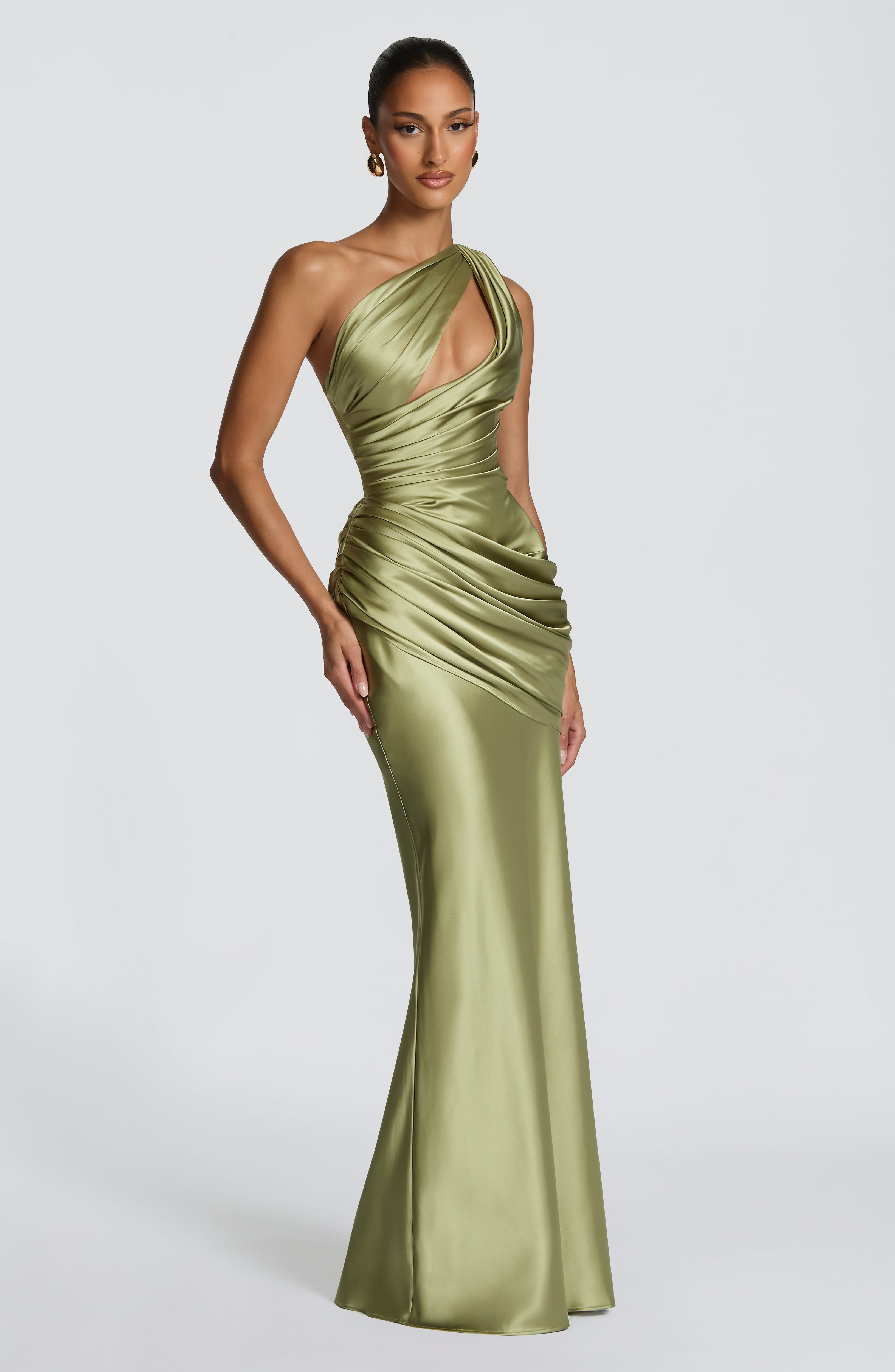 Emina Maxi Dress - Light Olive