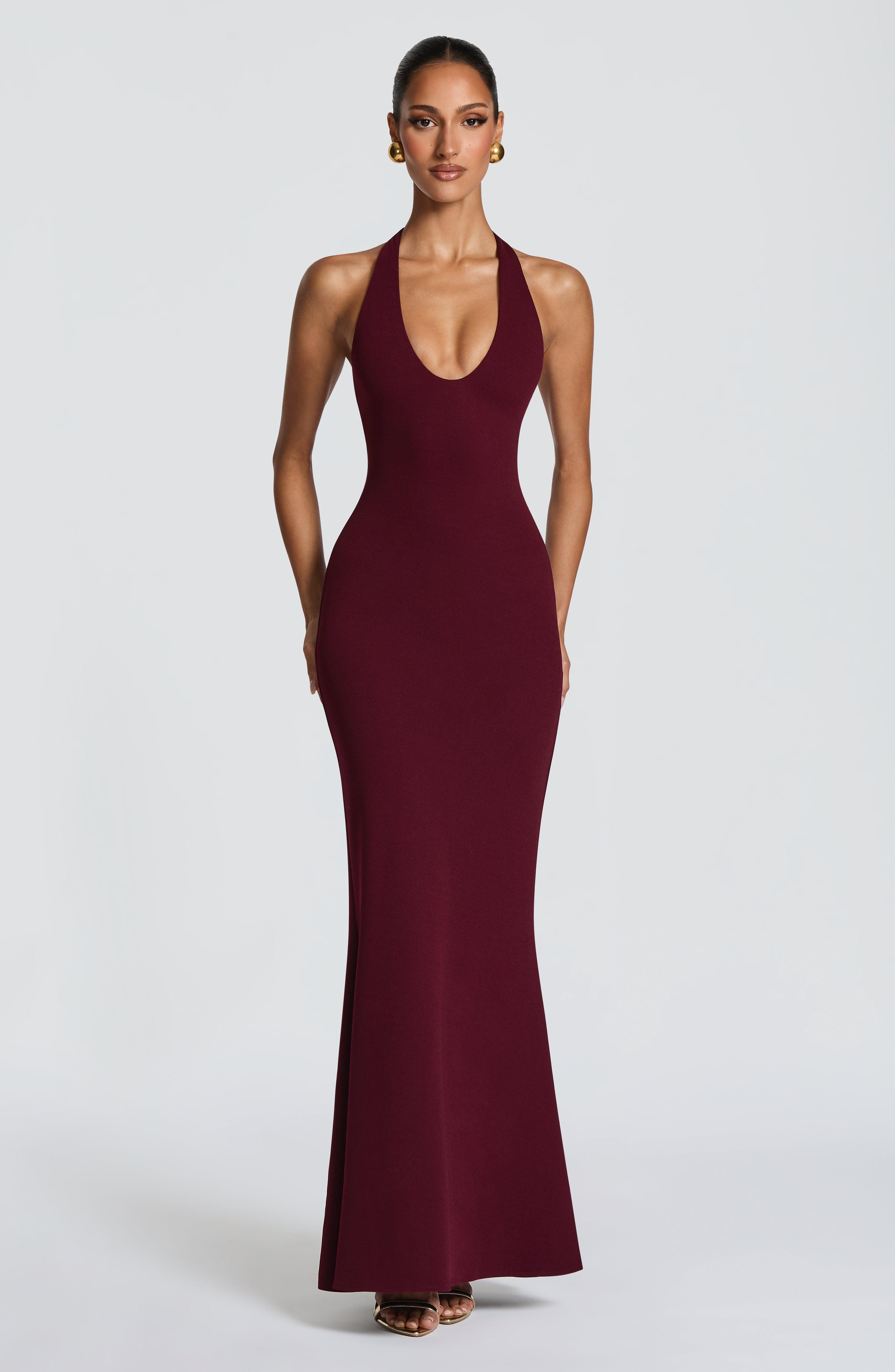Fern Maxi Dress - Cherry Lacquer