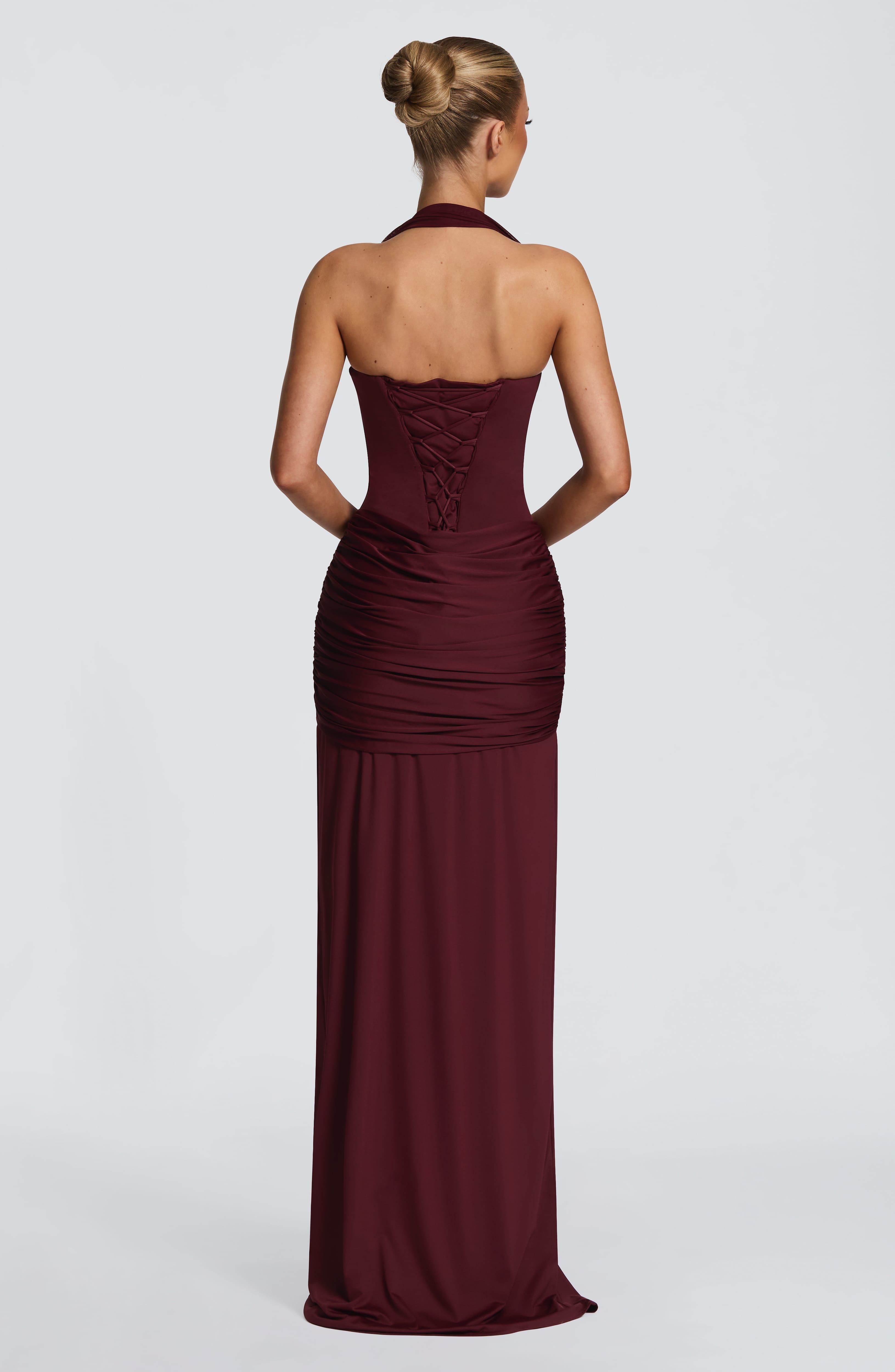 Gia Maxi Dress - Cherry Lacquer
