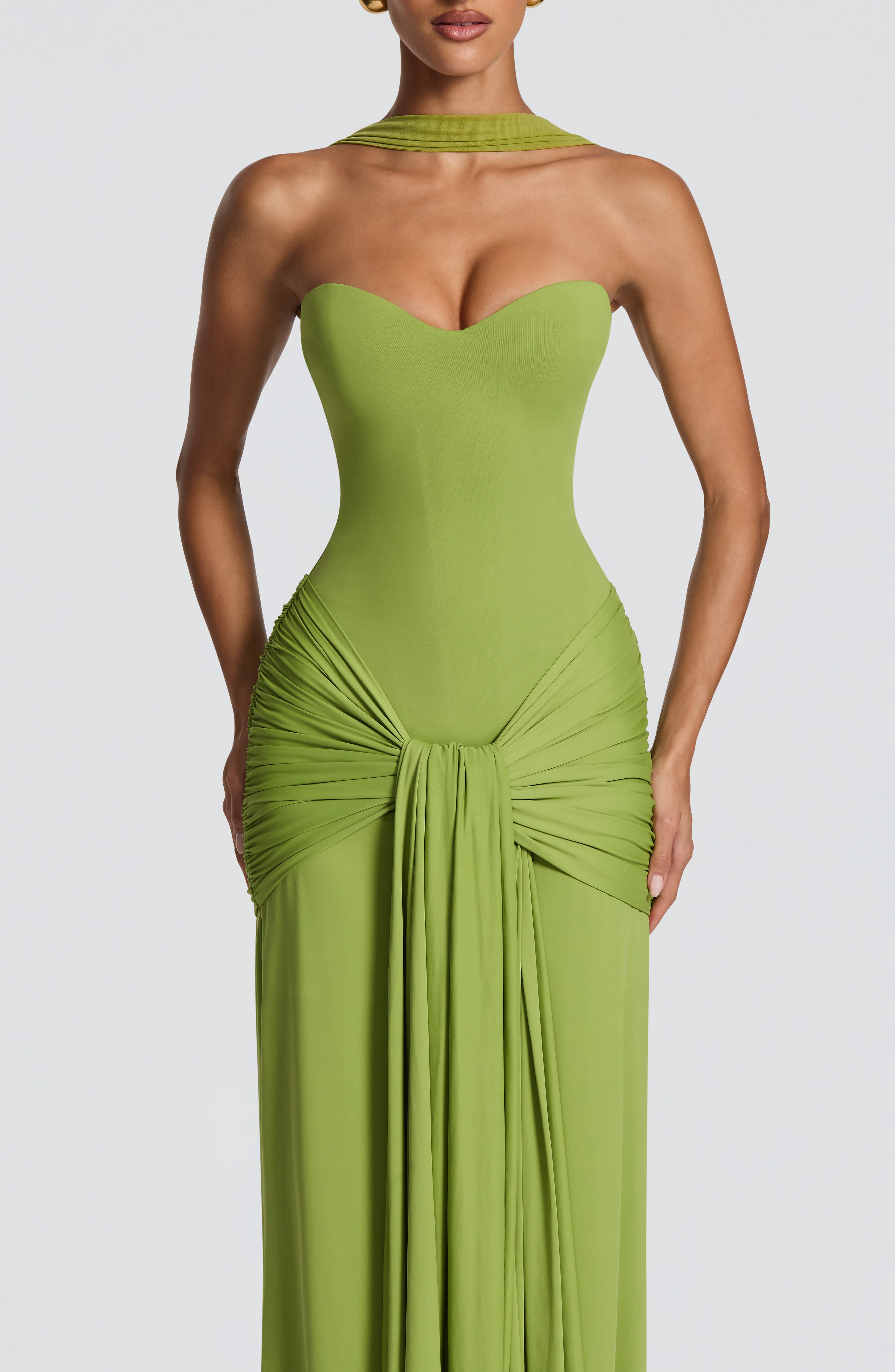 Gia Maxi Dress - Olive