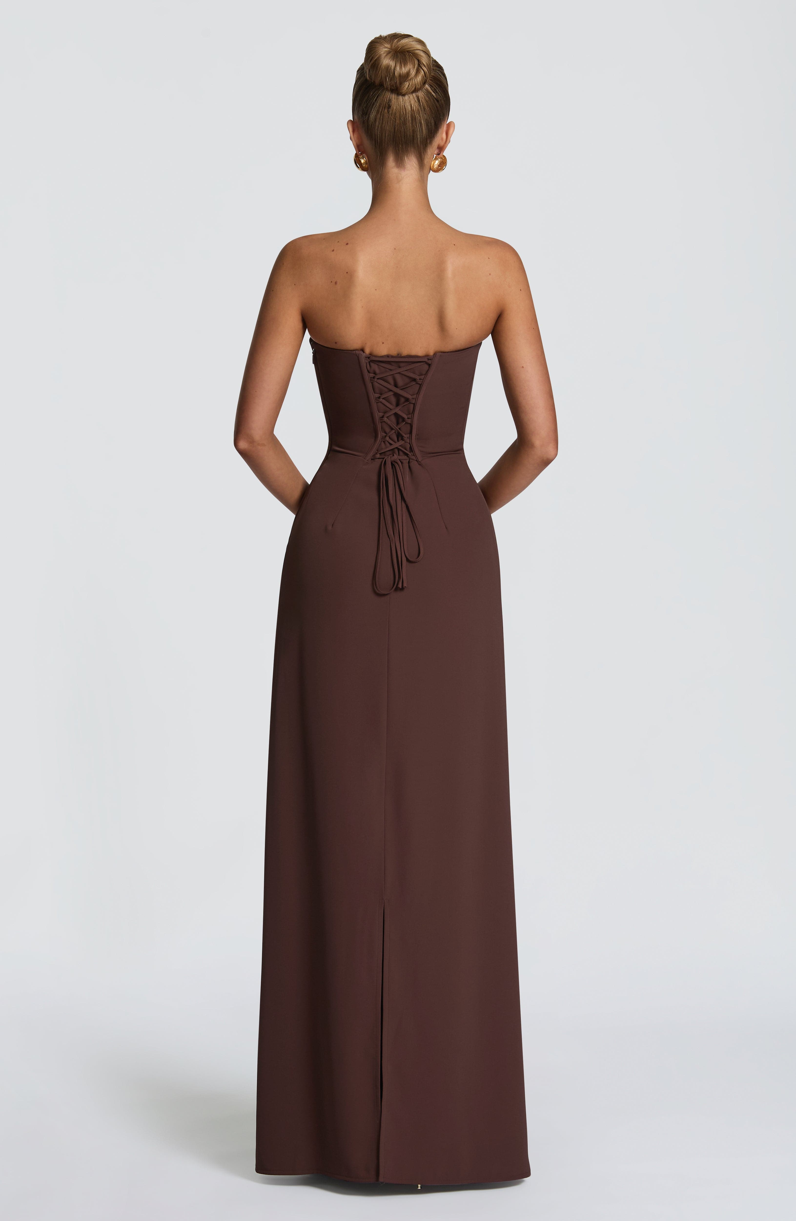 Irmina Maxi Dress - Plum Brown