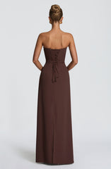 Irmina Maxi Dress - Plum Brown