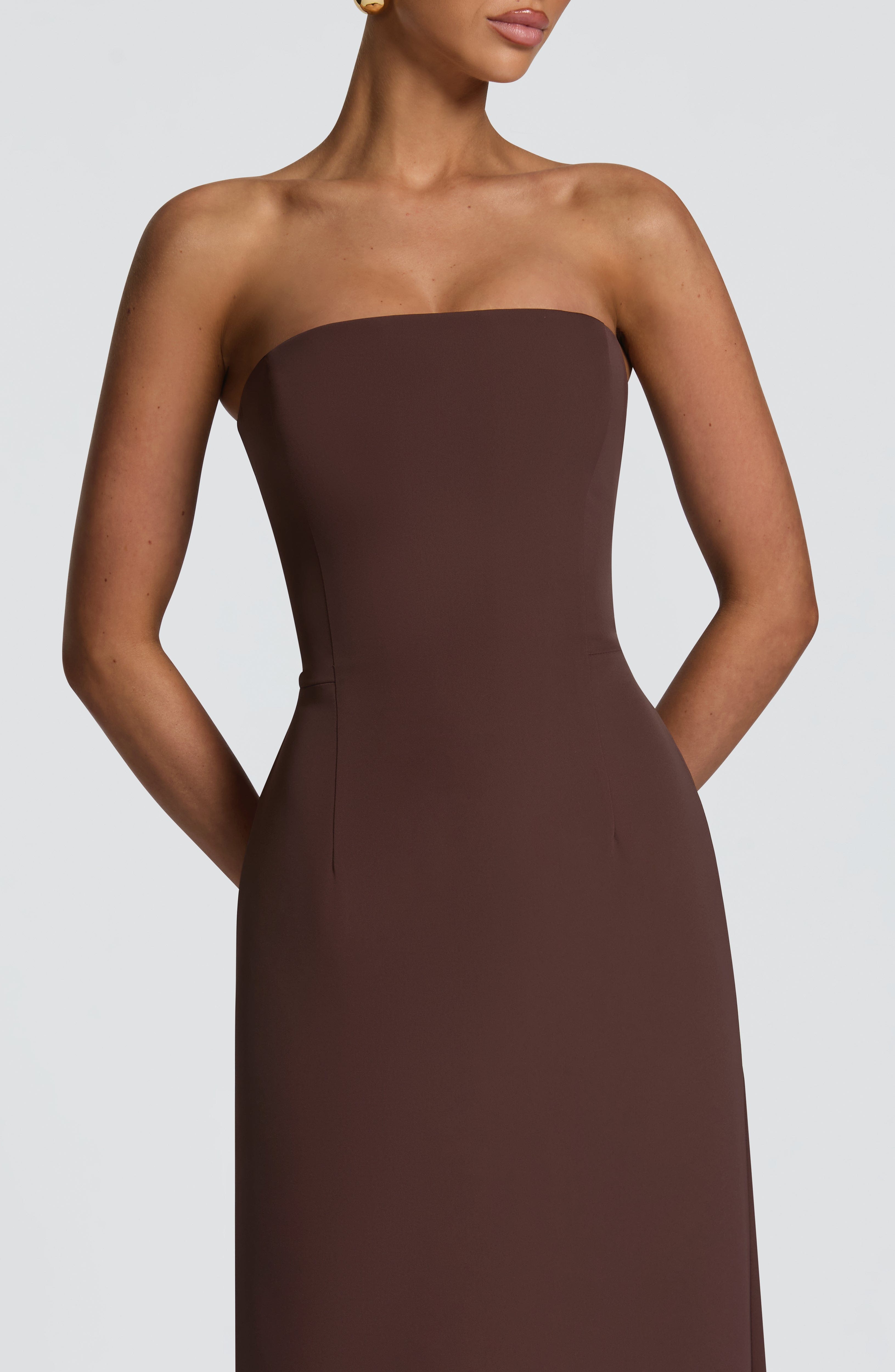 Irmina Maxi Dress - Plum Brown