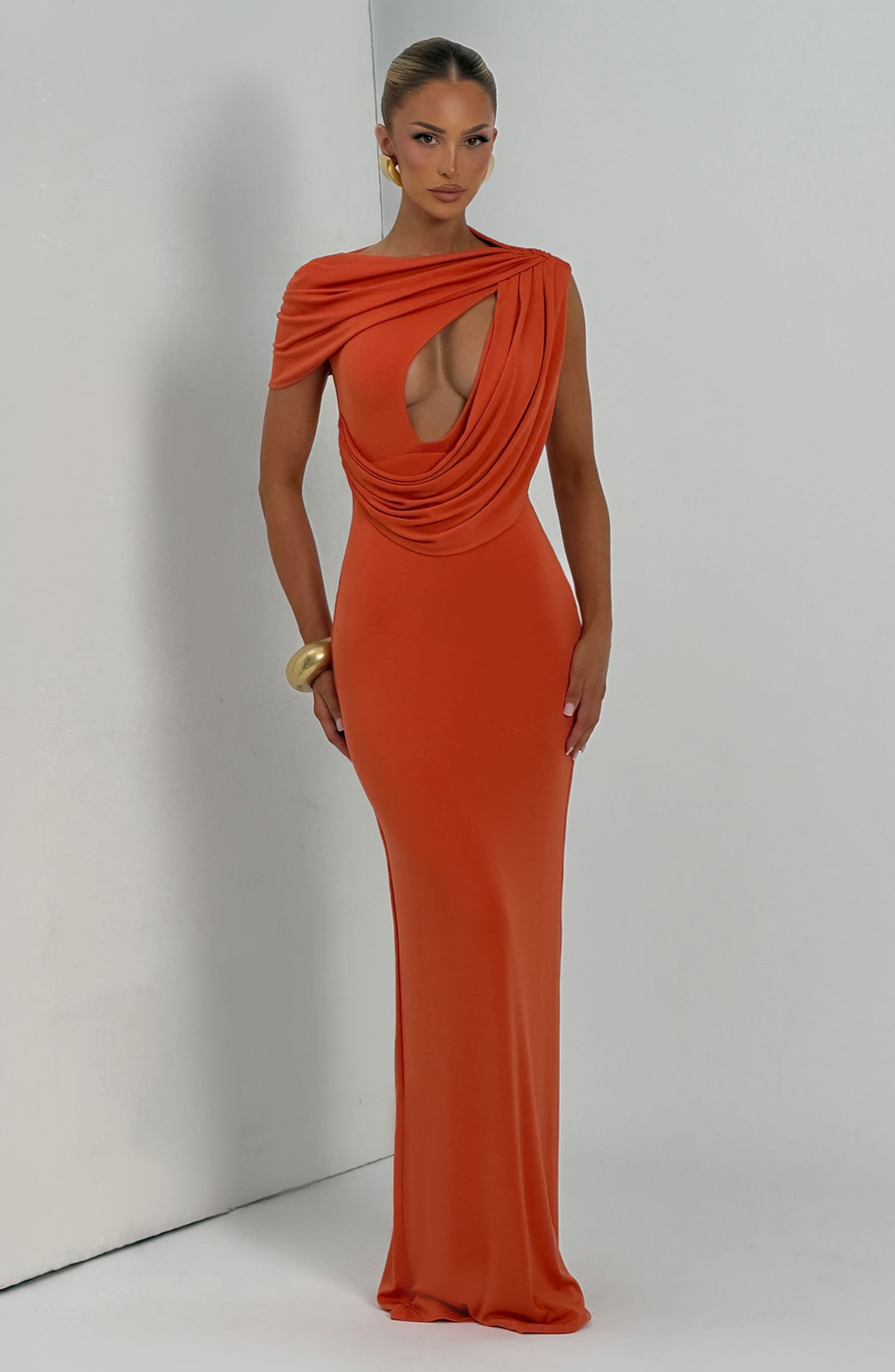 Kalina Maxi Dress - Burnt Orange