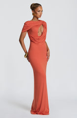 Kalina Maxi Dress - Burnt Orange