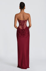 Kathleen Maxi Dress - Burgundy