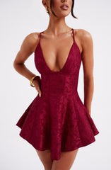Leila Playsuit - Red