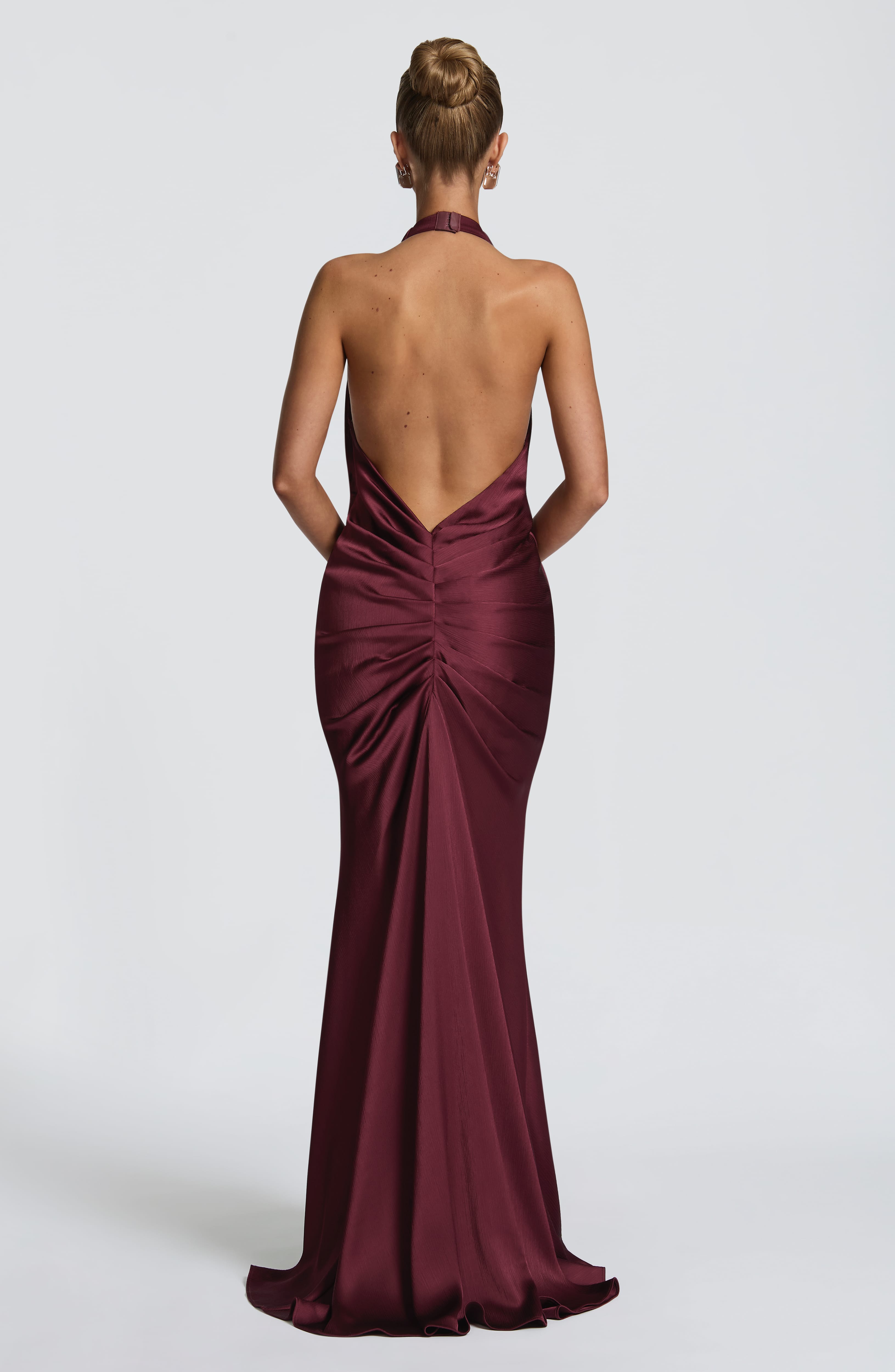 Linette Gown - Cherry Lacquer