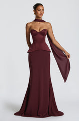 Mila Scarf - Cherry Lacquer