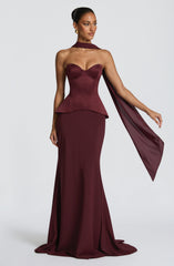 Mila Scarf - Cherry Lacquer