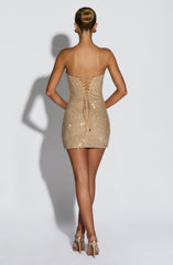 Mirabella Mini Dress - Gold