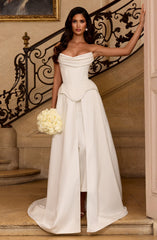 Neri Skirt Train - Ivory