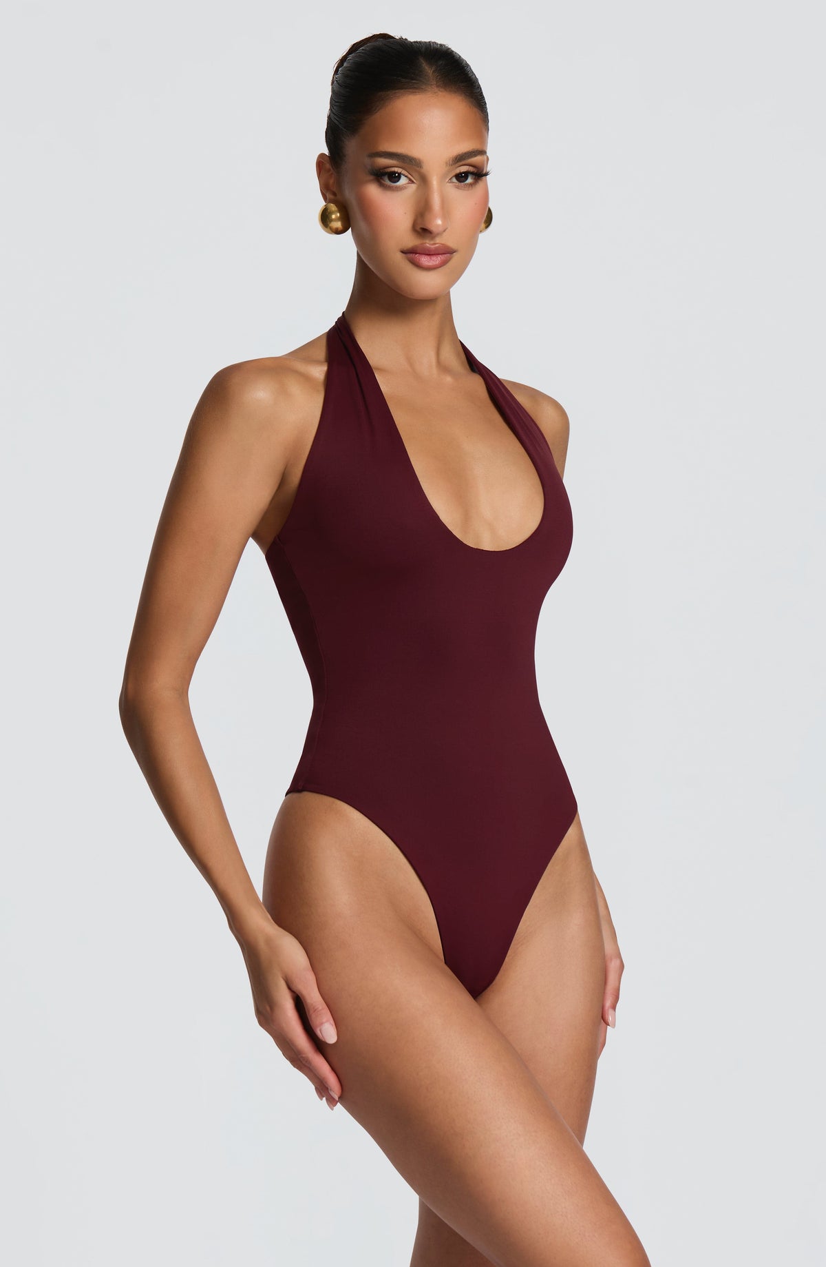 Odele Bodysuit - Cherry Lacquer