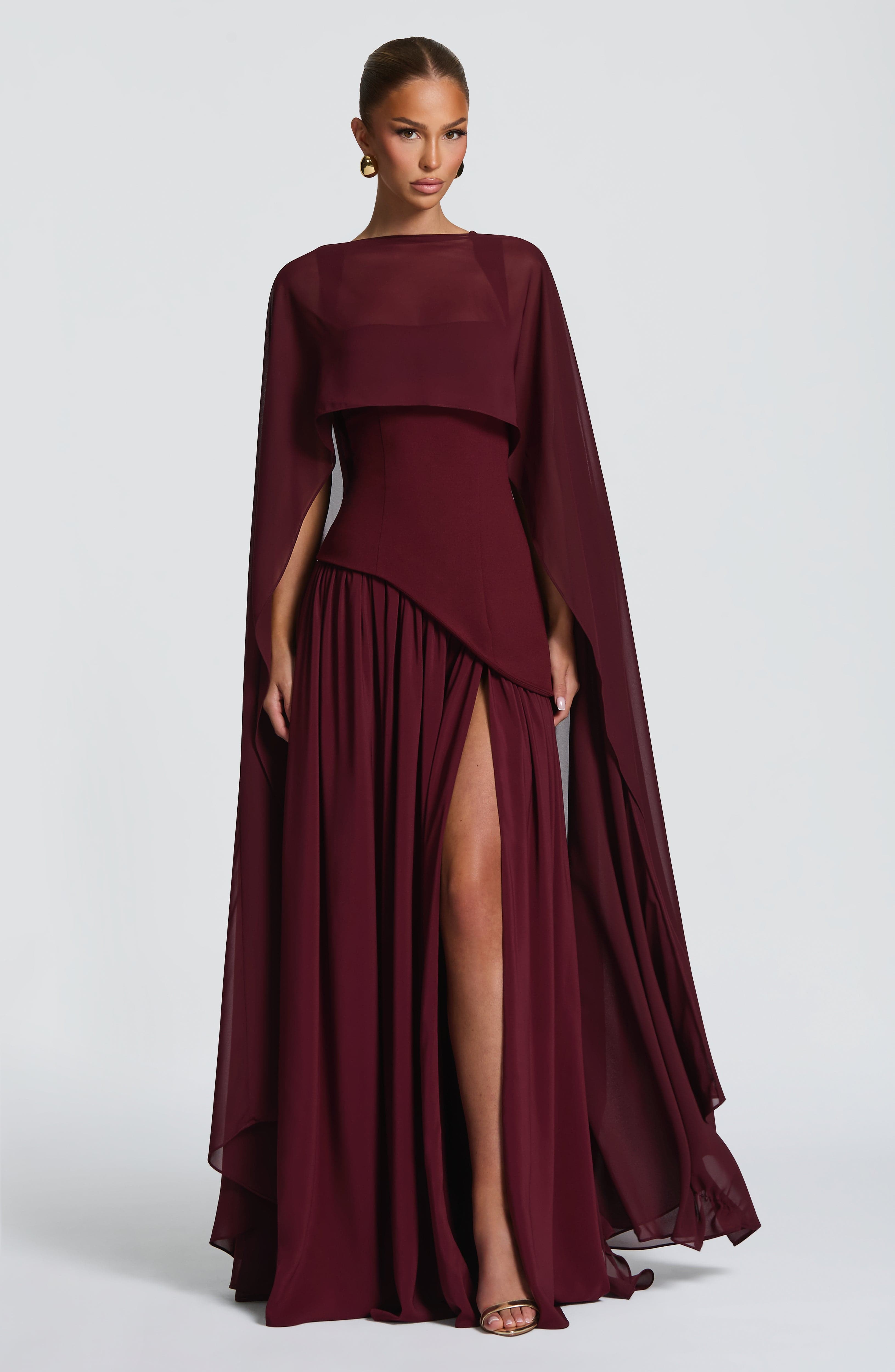 Romy Cape - Cherry Lacquer