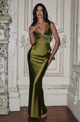 Rowan Corset - Deep Olive