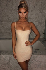Sahara Mini Dress - Gold Sparkle