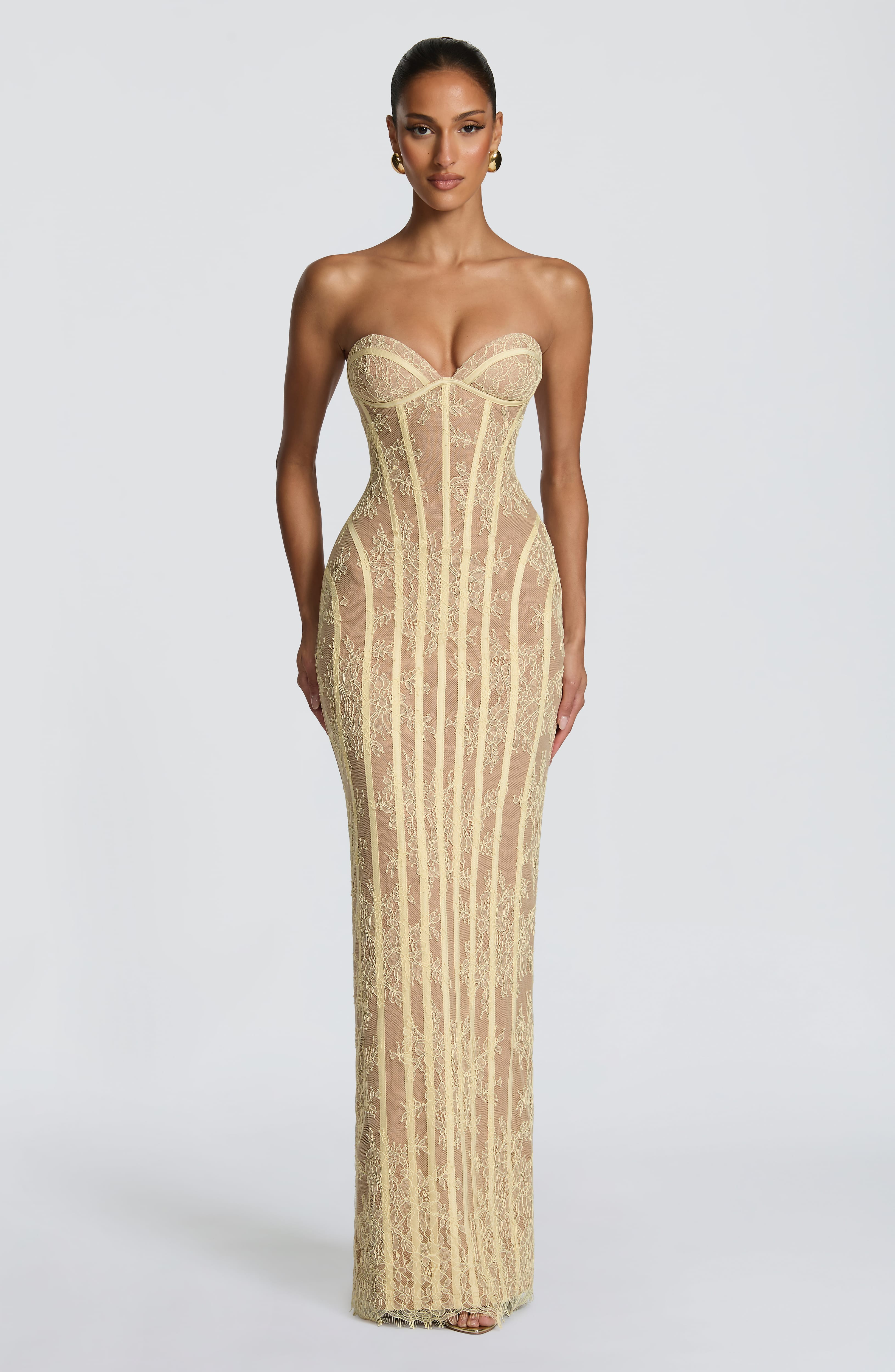 Sian Maxi Dress - Lemon