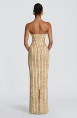 Sian Maxi Dress - Lemon