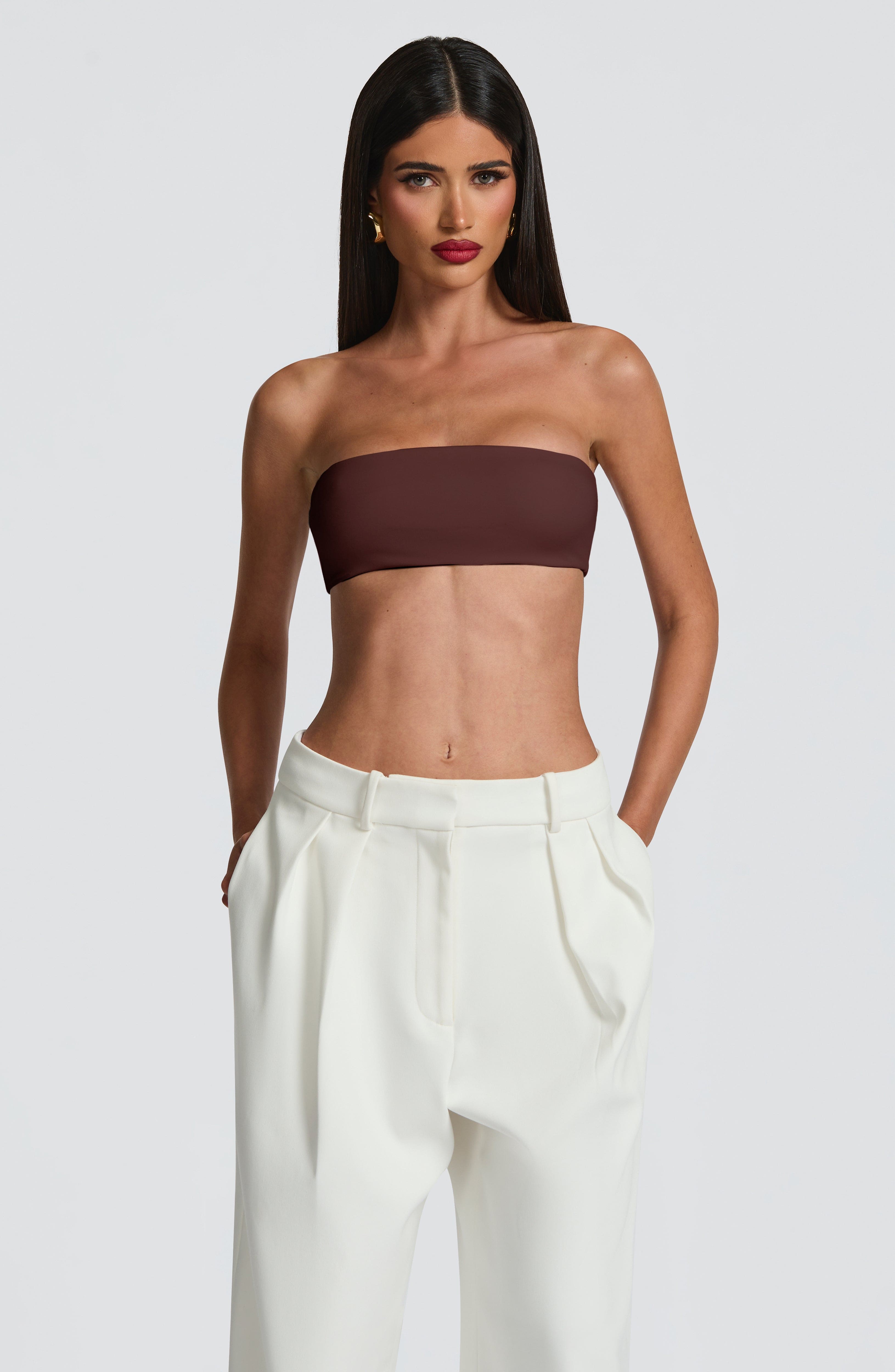 Simi Top - Plum Brown